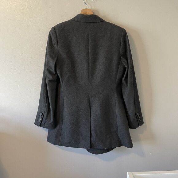 Theory Women’s Overlap Blazer New Pure Flannel Sz 2 Wool - Picture 9 of 10